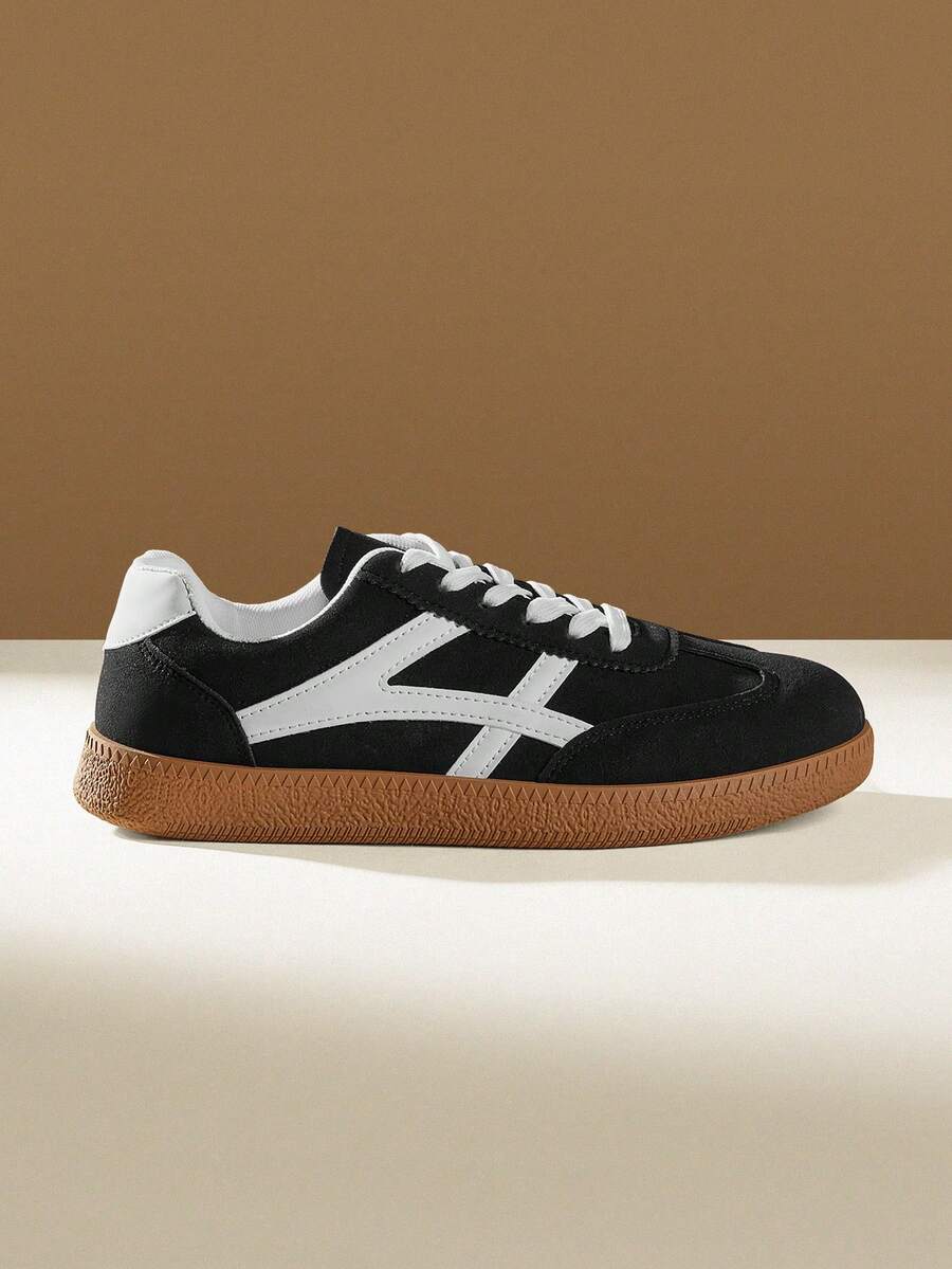 CUCCOO EASI 女士时尚百搭休闲简约圣诞节运动鞋 - 黑色 - 查看 1