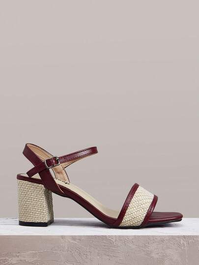 Styleloop Women's High Heel Sandals Minimalist Casual Style Decor Bohemian Travel Shoes Suitable For Summer Vacation Beach Casual Wear Ideal For Holiday Season Spring/Summer Vacation Outfits Travel Essentials