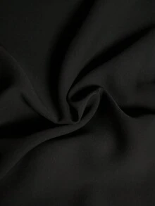 Elaquor Plus Size Women V-Neck Lace Ruffle Fashion Date Party Dress - Black - View 7