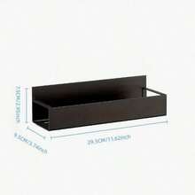 1/2pcs Magnetic Side Storage Rack Set For Fridges And Washing Machines - Easy No-Drill Installation, Sleek Black Metal Finish, Wall-Mounted Spice Organizer, Perfect For Laundry Essentials - Multicolor - View 15