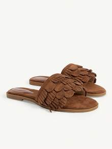 CUCCOO CHICEST Kiểu dáng đơn giản và đa năng, thoải mái, thời trang, rộng rãi, phù hợp cho công sở, du lịch, đi biển. - màu nâu - Xem 2