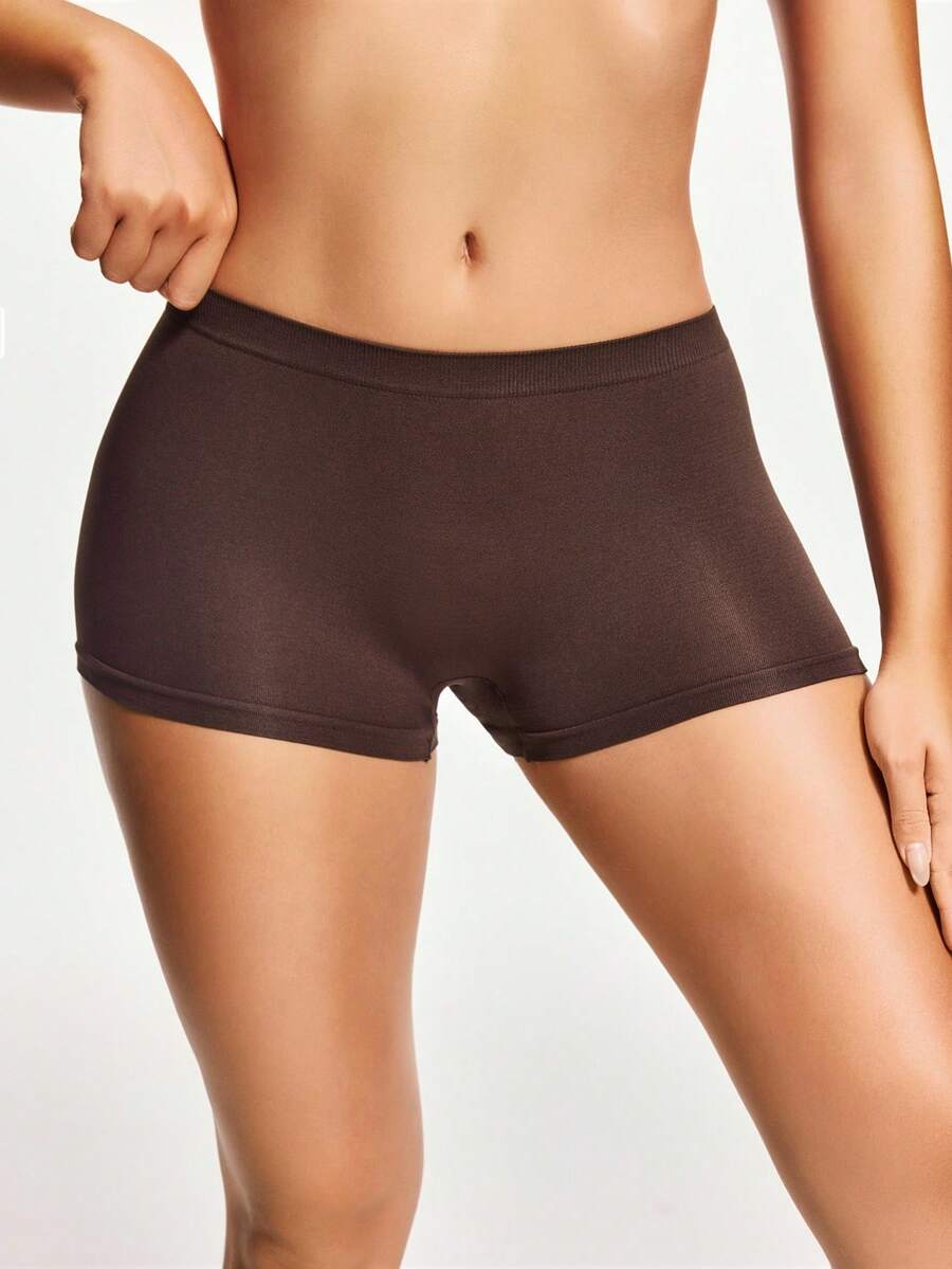 SHAPORA 1 chiếc quần định hình dáng người màu nâu, thoải mái, tối giản dành cho nữ. - màu nâu - Xem 1