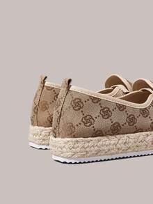 Styleloop Mocassins plats pour femmes, chaussures tressées en paille blanche ajourée, chaussures de robe style vacances tressées en corde, mocassins à semelle souple bohème, convenant pour l'Ouest, les festivals de musique, les tenues de fête, les vacances, les voyages - Multicolore - Voir 5