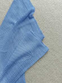 Soleia Women's Solid Color Minimalist Daily Neck Hanging Cover Up - Blue - View 5