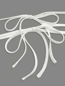 Sweetra Áo tắm nữ kiểu dáng thể thao giản dị, gợi cảm, tối giản, dây mảnh, buộc dây. - Xám - Xem 10