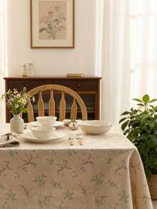 Cirelle Farmhouse Floral Tablecloth - Fresh & Simple American Country Style, All-Season Picnic & Dining Table Cover - Multicolor - View 4