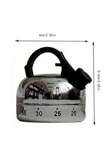 Joivida 1pc Multifunctional 60-Minute Mechanical Kitchen Timer - Adjustable Cooking Time, Reminder For Cooking Time, Creative Small Round Ornament. Time Management Reminder. - Multicolor - View 13