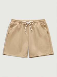 Courvante 男士修身针织上衣和梭织短裤套装 - 彩色 - 查看 8