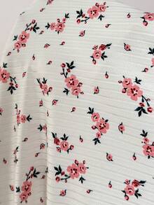 Slowluna 碎花深V领短袖哺乳连衣裙 - 白色 - 查看 7