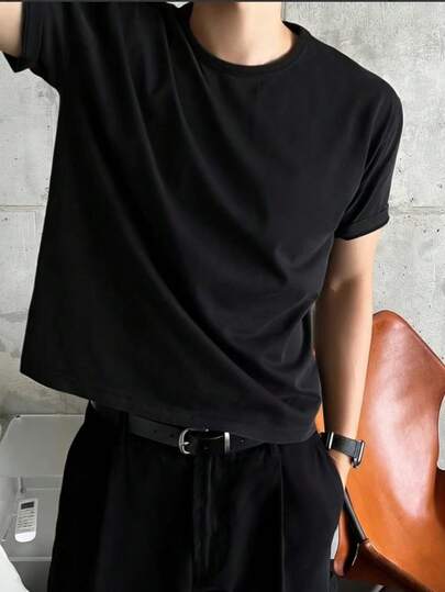 Manfinity Hypemode 男士休闲复古INS热销短袖T恤，日常出行必备，馈赠亲友佳品