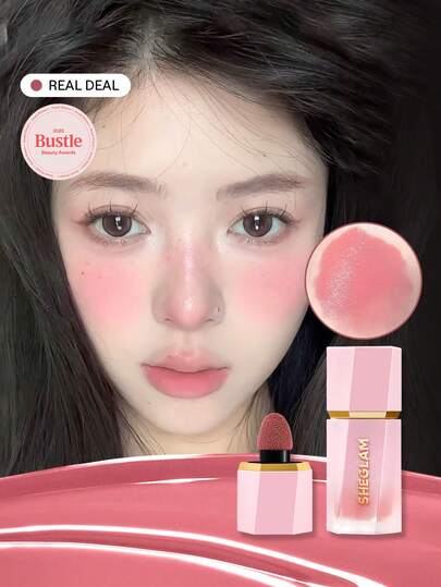 SHEGLAM カラーブルーム リキッド ブラッシュ-リアルディール リキッド ブラッシュ リキッド ウォータープルーフ 長持ち 高発色 色褪せない 自然な輝きが持続 軽量フェイスメイク チーク ブランド ビューティー メイクアップ 化粧品 女性と女の子とギャルのための 完璧な夏に春に理想的な Y2K ピンク おしゃれなファッション 誕生日 母の日 に適した ギフト パーティー 準備 フェイスペイント 最高のカラー