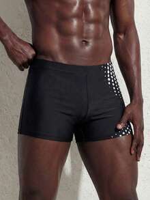 Manfinity Swimmode Bañadores gráficos de verano y playa casuales para hombres - Blanco y Negro - Ver 4