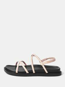 HighSole Của phụ nữ Đúng mốt Dép phẳng - Màu be - Xem 6