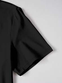 Manfinity EMRG 男女通用美式街头卡通牙齿肖像高街嘻哈风格星星头巾圆领T恤 - 彩色 - 查看 3