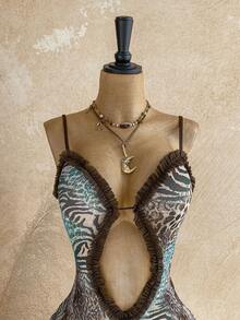 Soleia Women's Leopard Print Sexy Jumpsuit - Multicolor - View 4