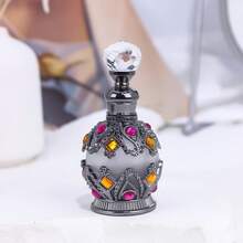 1 Stück 15ml Ätherisches Öl Parfümflasche, hochwertige Aromatherapie Flasche, Kristallflasche, kleine nachfüllbare Aromatherapie Flasche, Reise Ätherisches Öl Spender Flasche mit Glasdropper, Vintage Dubai Stil Flasche, Muttertags Geschenk, Frauen Geschenk, Valentinstag Geschenk, Reise, Valentinstag, für Wohnzimmer, Schlafzimmer, Schönheitssalon Dekoration (Ohne Parfüm, nur leere Flasche) Geschenke Geburtstag Abschluss - Parfüm-Unterabfüllung - Übersicht 10