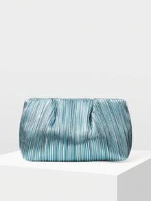 MOTF PREMIUM LADIES CLUTCH BAG, EXQUISITE PARTY AND DINNER BAG, COMMUTER DAILY DRESS MATCHING - Light blue - View 1