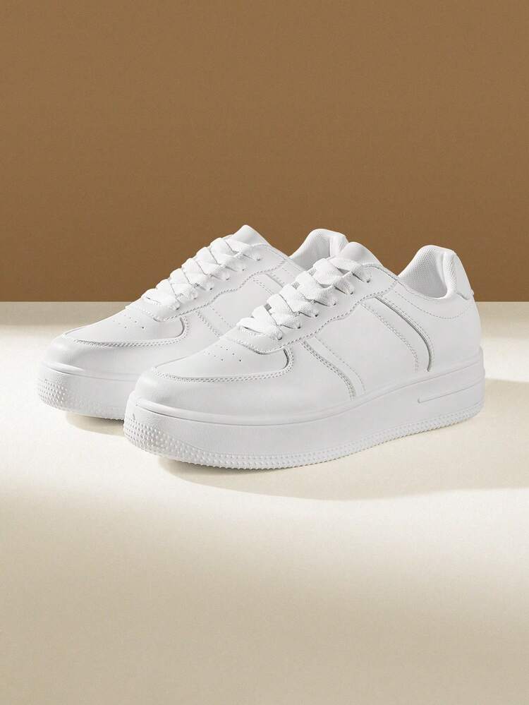 CUCCOO EASI Fashionable Platform Lace-Up Casual Shoes For Women With Waterproof Toe, Autumn & Spring For New Year Holiday Vibe Fall And Winter Tainers