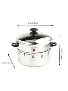 Joivida 1pc Multifunctional 60-Minute Mechanical Kitchen Timer - Adjustable Cooking Time, Reminder For Cooking Time, Creative Small Round Ornament. Time Management Reminder. - Multicolor - View 9