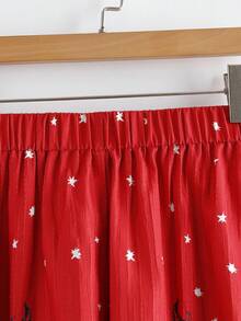 Sunspun 3件套加大码深色系开衫、背心和短裤套装 - 彩色 - 查看 3