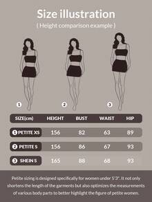 SHEIN PETITE Women's Summer Simple Solid Color Pleated A-Line Dress,Summer Dresses For Women - Baby Blue - View 7