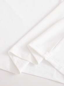 Bộ đồ thường ngày đa năng cho bé gái tuổi teen, màu đen trắng phối viền tương phản, gồm áo thun cổ tròn tay raglan và quần dài ống đứng bằng vải dệt kim. - Hồng - Xem 5