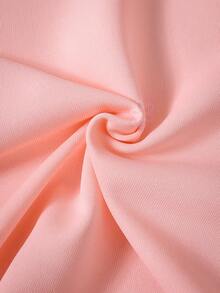 Genkimix Kids 女童宽松圆领短袖上衣，粉色，前后均印有红色花卉图案，舒适可爱，适合夏季日常玩耍、花园漫步、家庭野餐等场合。 - 粉色 - 查看 7