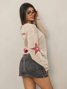 Rayane Ketlyn 女士牛仔迷你裙、Y2K 风格、音乐会服装、返校街头服饰 - 深灰色 - 查看 4