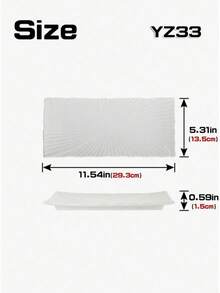 Một chiếc đĩa sứ hình chữ nhật đơn giản, màu trắng tinh khiết với họa tiết cánh hoa dập nổi, thích hợp sử dụng trong gia đình/phòng ăn, các bữa tiệc, làm đĩa tráng miệng kiểu phương Tây, đồ dùng nhà hàng và đĩa sushi kiểu Nhật. - Nhiều màu - Xem 6