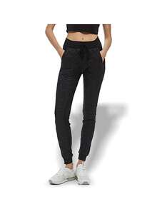 Alo Yoga Pants HIGH WAIST MOTO PUFFER Warmth Windproof Solid Versatile Easy To Wash Outdoor Daily Women Black W5971R - BLACK - Black - View 3