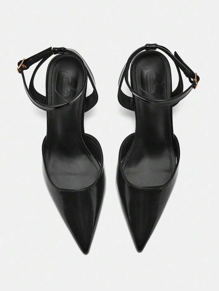 CUCCOO CURVES Women Shoes Women's Pointed Buckle Design Everyday Versatile Fashion Wide Last High Heels