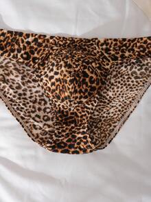 Bañador sexy de triángulo con estampado de leopardo para hombre - Multicolor - Ver 5