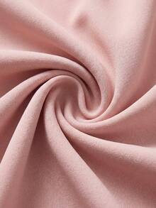 Women's Oblique Shoulder Ruched Wide Leg Pants With Pockets, Practical Commuting Jumpsuit For Spring/Summer - Pink - View 8