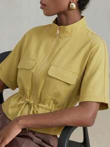 Women Blouses & Shirts - 黃色 - 查看 6