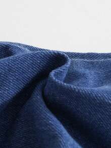 Young BoyFashion Washed Denim Jeans, Casual Elastic Waist Tapered Leg Jeans, Soft Cotton Stretch Fabric, Suitable For Spring, Summer, Autumn And Winter - Medium Wash - View 3