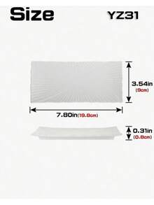 Một chiếc đĩa sứ hình chữ nhật đơn giản, màu trắng tinh khiết với họa tiết cánh hoa dập nổi, thích hợp sử dụng trong gia đình/phòng ăn, các bữa tiệc, làm đĩa tráng miệng kiểu phương Tây, đồ dùng nhà hàng và đĩa sushi kiểu Nhật. - Nhiều màu - Xem 4