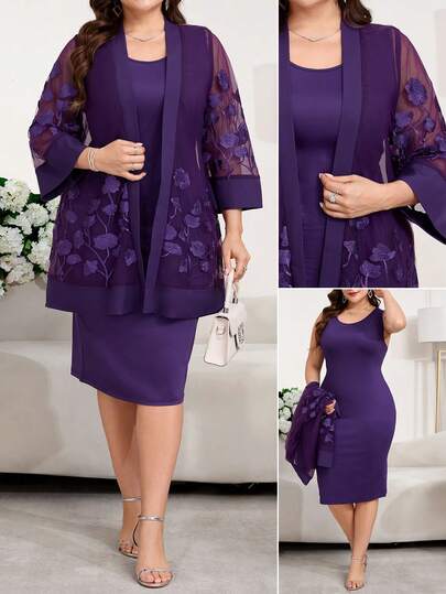 SHEIN Clasi Plus Size Women's 2-Piece Set, Elegant White Embroidered Shirt And Midi Skirt 2-Piece Outfit, Suitable For Outdoor, Workplace And Daily Wear Summer Outfits For Women, Spring Clothes Women,Festival Outfits For Women,Elegant Dresses For Party, Elegant Party Dresses For Women,Wedding Guest Dress For Women, Wedding Party Dress, Weddings & Events,Luxury Evening Dresses For Weddings, Bridesmaid Dress, Dress For Wedding Guest, Graduation Dress For Women, Graduation Outfit For Mother,Graduation Ceremony,Going Out,Prom Dresses, Ball Gown,Birthday Dresses For Women,Elegant Dresses For Women,Elegant Dresses For Party, Elegant Dresses For Ladies,Elegant Long Dress,Casual Long Dress,Holiday Outfits For Women, Summer Holiday Outfits,Vacation Dresses,Luxury Evening Dresses For Women,Luxury Evening Dresses For Weddings, Formal Dresses For Women,Mother Of Groom Dress,Teal Dress Plus Size Purple Outfits For Women Plus Size 2 Pieces Set For Women Elegant Plus Size Suits For Women Women Suit Sets