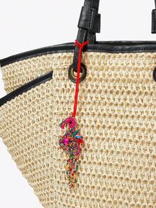 Viva Strut A Summer Island Style Handmade Beaded Bird Bag Pendant, Fresh Diamond-Encrusted Bird Pendant, Niche Holiday Accessories - bird - View 2