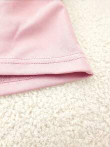 SHEIN Đầm dài thời trang tối giản đính nơ xinh xắn dành cho nữ - Hồng - Xem 3