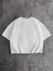 AXEPEAK Men's Graphic Print Round Neck Short Sleeve Casual T-Shirt - White - View 7