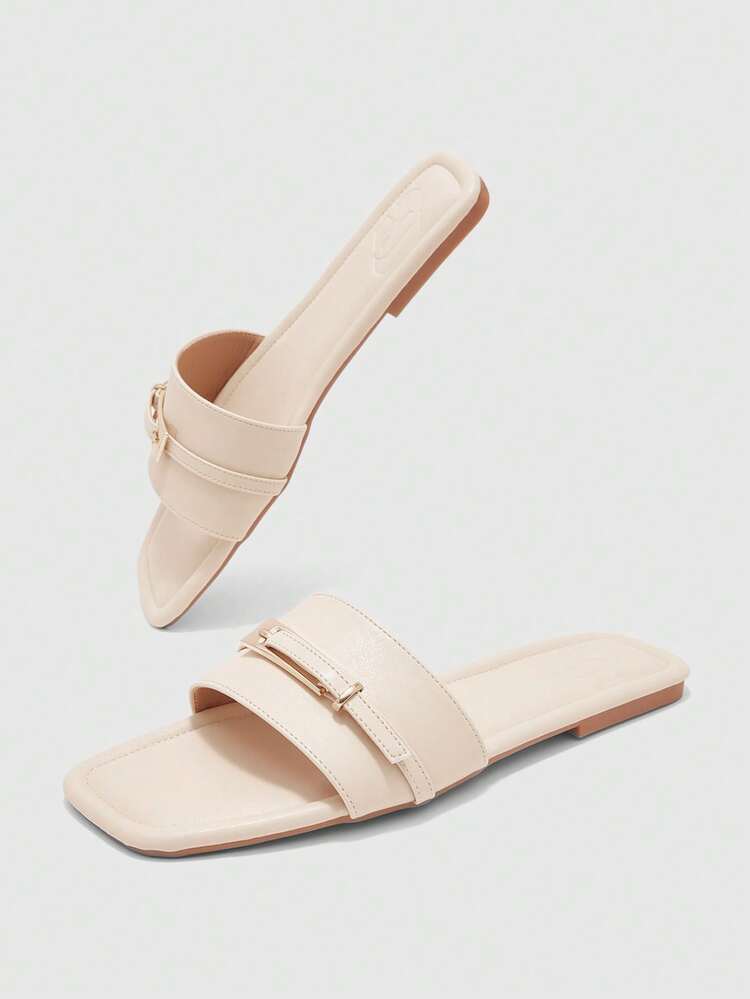 CUCCOO BIZCHIC Women Shoes Classic Minimalist Fashion Women Flat Sandals Vacation Casual Elegant Comfortable Flat Sandals