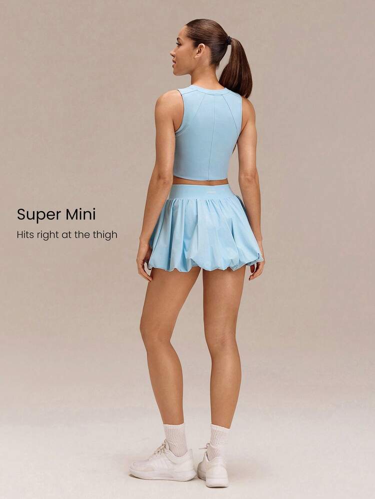 Valentine's Day Major Moves UV Protection Sweat-Wicking Quick-Dry Cool Feel Built-In Shorts Pocket Anti-Slip Grips Micro Bubble Mini Skirt Golf Tennis Pickleball Daily Casual Wear