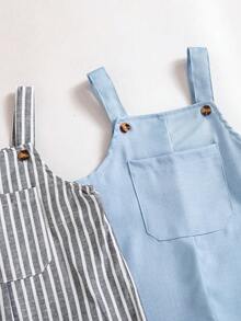 SHEIN Bộ áo liền quần mùa hè cho bé trai - Nhiều màu - Xem 5