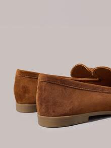 Styleloop Giày bệt màu be cho nữ, phong cách Bohemian, trang phục dự tiệc âm nhạc miền Tây, đồ đi nghỉ mát, đồ dùng cần thiết khi đi du lịch. - Màu lạc đà 1 - Xem 5