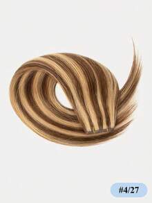 PU孔发片真人发接发，蝴蝶发片接发，12-24英寸挑染直发接发束，隐形接发，适用于日常、婚礼和派对等场合。 - 彩色 - 查看 25