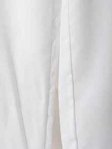 SHEIN Elladie kids 两件套复古美式豹纹女童基础款短袖上衣和裤子套装，无袖背心，女士纽扣背心，女士夏季服装，白色阔腿裤，碎花上衣套装，女士夏季两件套，女士春季服装，女士夏季套装，女士夏季服装，女士春季阔腿正装裤 - 黑與白 - 查看 4