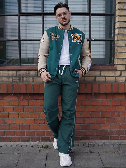 LEOGASHI LEOGASHI 男士秋季街头学院风长裤