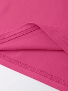 EMERY ROSE Bộ 3 áo thun in họa tiết da báo, trái tim và khẩu hiệu, kiểu dáng thường ngày. - Nhiều màu - Xem 4