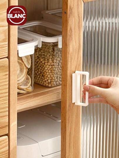 Madebyblanc Japanese Style Adhesive Door And Window Handle, Self-Stick Glass Door Pull Helper For Sliding Doors, Cabinets, And Shower Enclosures, Multi-Purpose Ergonomic Grip For Easy Opening And Closing, No Drilling Installation For Damage-Free Use, Practical Home Improvement Tool.