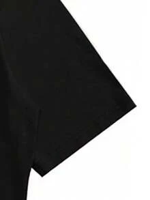 Versatile Baggy Short Sleeve T-Shirt With Fun Basketball Print, Ideal For Vacation, Work And Use - Black 2 - View 3
